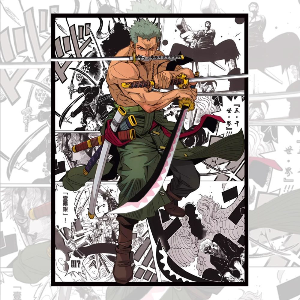 Board Game Research - 60PCS 66x91mm One Piece Anime Buste
